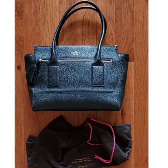 Kate Spade Large Southport Oden Black Pebble Grain Leather Shoulder Tote Bag - Picture 10 of 10